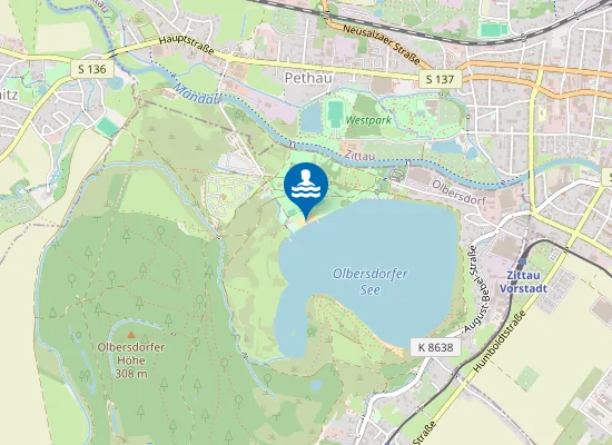 Map of Nordstrand Olbersdorfer See