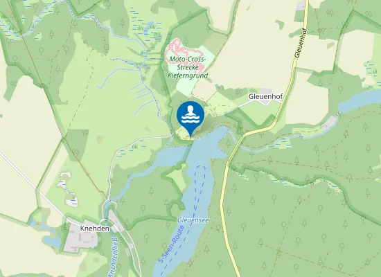 Map of Strand am Gleuensee