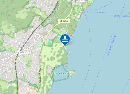 Map of Strandbad Feldafing
