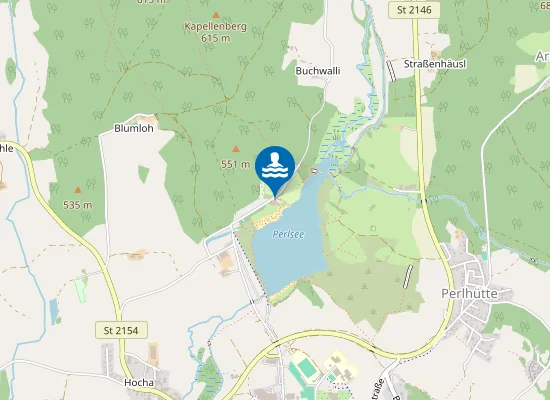 Map of Strandbad am Perlsee