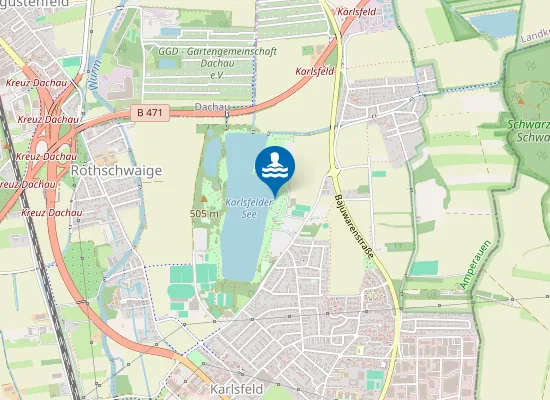 Map of Erholungsgebiet Karlsfelder See
