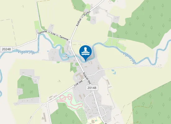 Map of Kabala ujumiskoht