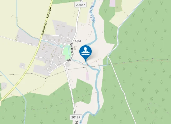 Map of Sipa ujumiskoht