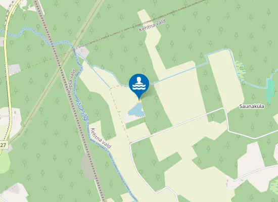 Map of Estonia järve supelrand