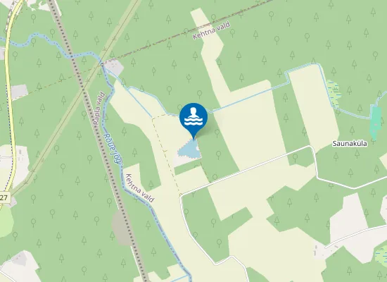 Map of Estonia järve ujumiskoht