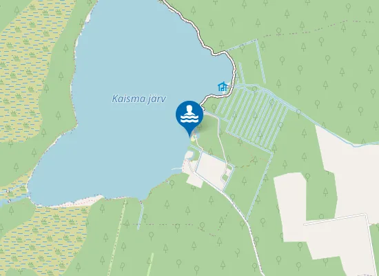 Map of Kaisma järve ujumiskoht