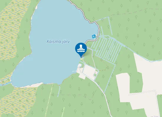 Map of Kaisma järve supelrand