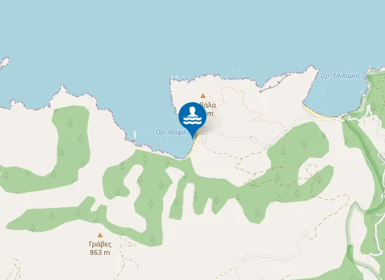 Map of Θαψά