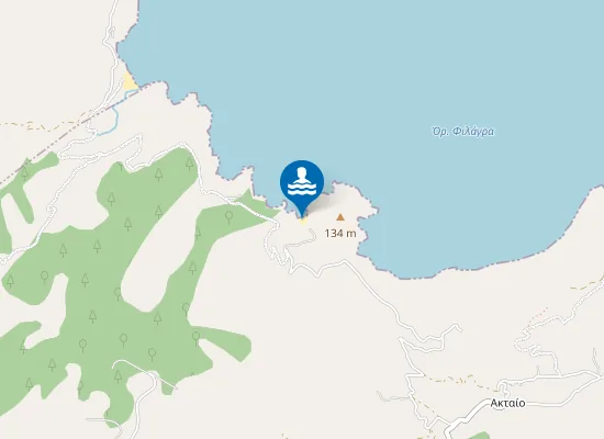 Map of Παραλία Ακταίου