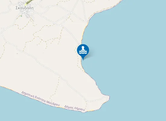 Map of Skandali Beach