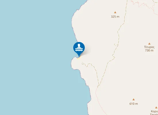 Map of Aghios Pavlos Beach