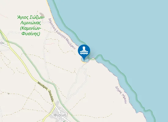 Map of Limani Aghias Bay