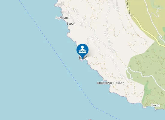 Map of Παραλία Βεργής