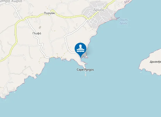 Map of Pyrgaki beach