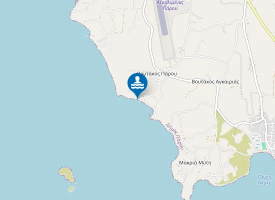 Map of Voutakos beach