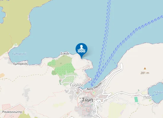 Map of Παραλία της Σάρα