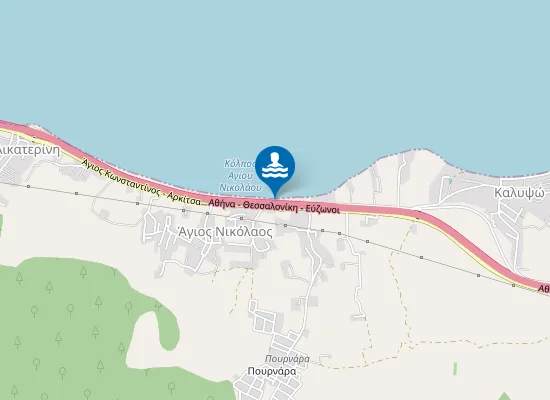 Map of Παραλία Αγίου Νικολάου
