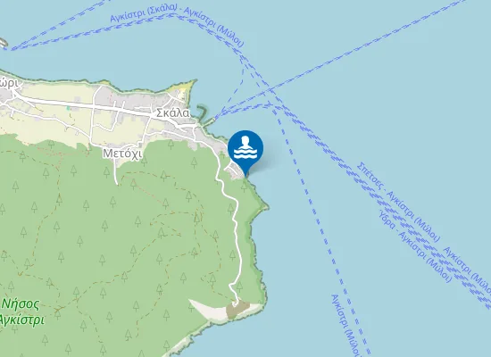 Map of Skliri Beach