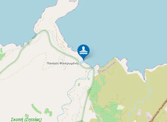 Map of Trachilias Beach