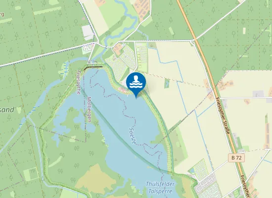 Map of THUELSFELDER TALSPERRE