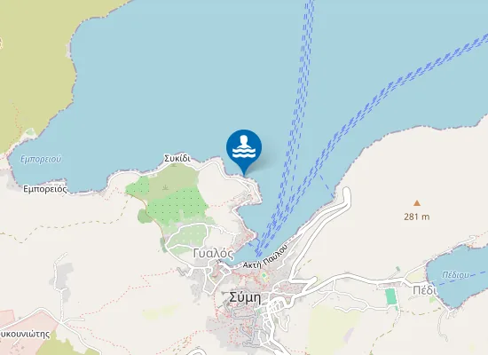 Map of Nude Swimming Area