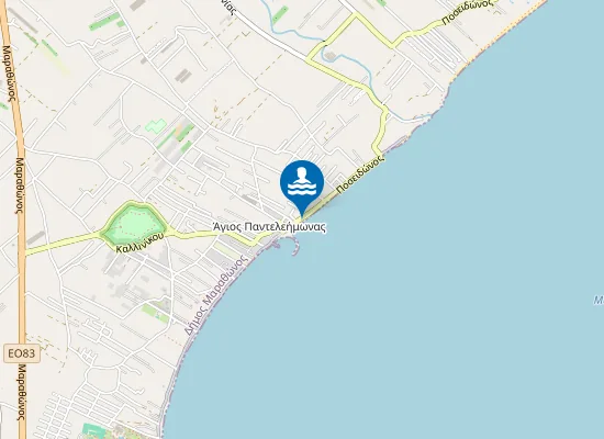 Map of Παραλία Μαραθώνα