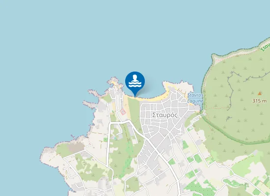 Map of Pahia Ammos Nudist Beach