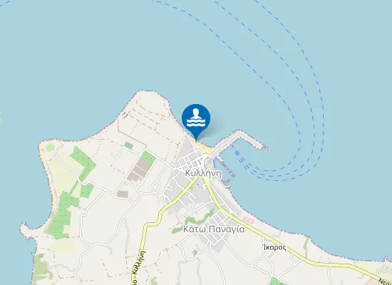 Map of Kyllini Beach
