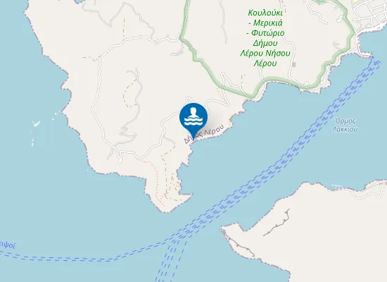 Map of Paralia Lakkiou