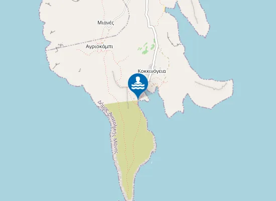 Map of Ρωμαϊκή Παραλία