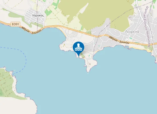 Map of Unofficial Nudist Beach