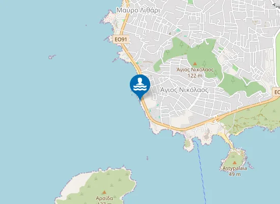 Map of Unofficial Nudist Beach