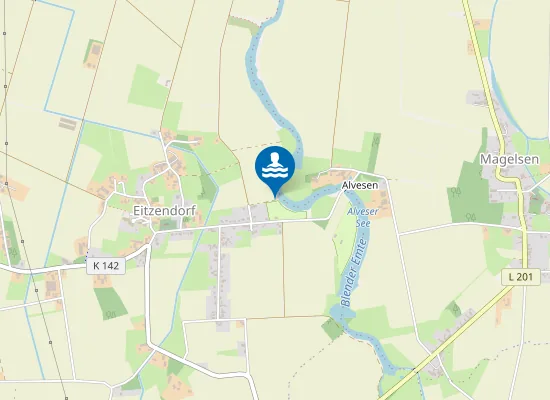 Map of Alveser See Eitzendorf