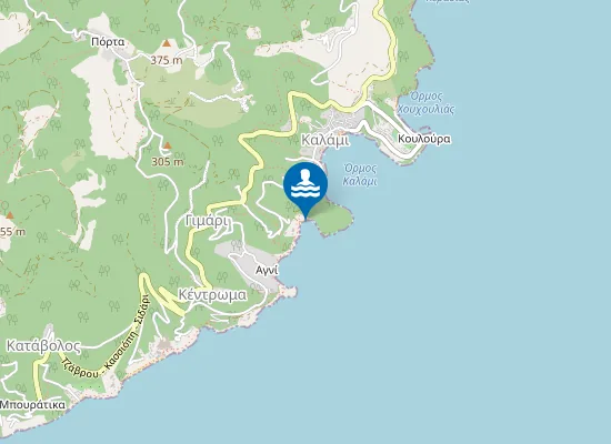 Map of Galiskari Beach