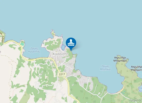 Map of Karavi Beach