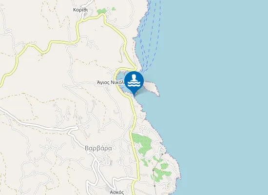 Map of Madrakia Beach
