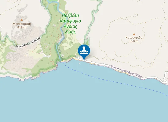 Map of Παραλία Δυνόνησος