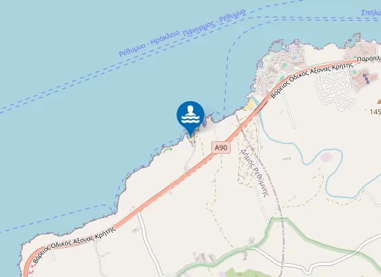 Map of Spilies Beach