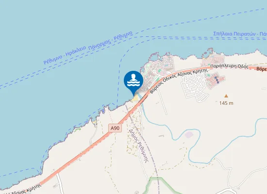 Map of Geropotamos Beach