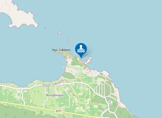 Map of Παραλία Καρύδι