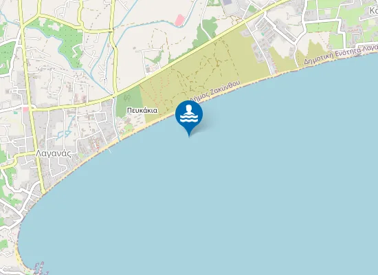Map of Laganas beach