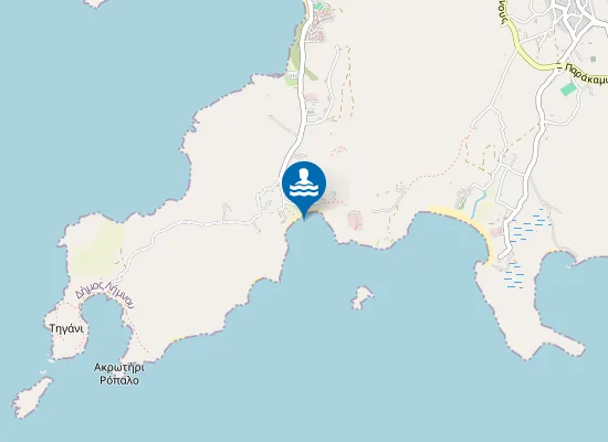 Map of παραλία Στίβι ή Πλαγίσος Μώλος