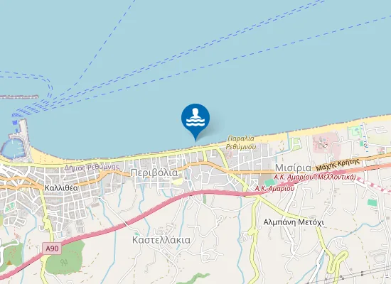 Map of Παραλία Ρεθύμνου