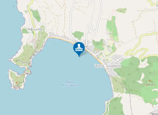 Map of Παραλία Άγιος Γεώργιος Πάγων