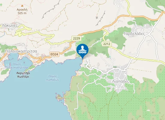 Map of Παραλία Λιαπάδων