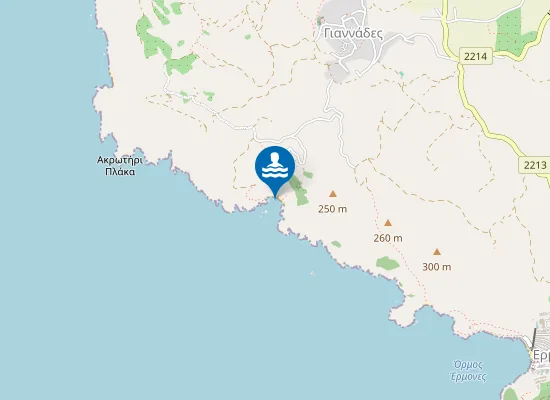 Map of Παραλία Γυαλί