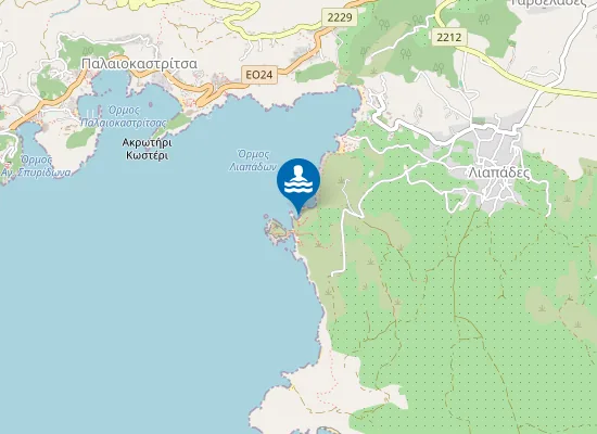 Map of Klimatia Beach
