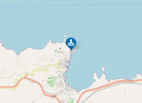 Map of Karavostasi beach