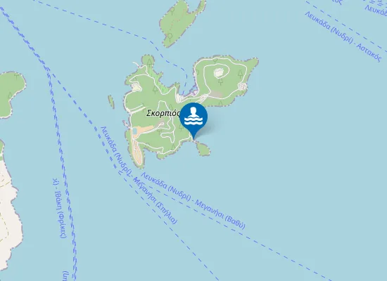 Map of Ανατολική παραλία Σκορπιού