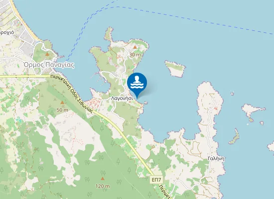 Map of Παραλία Λαγονήσι